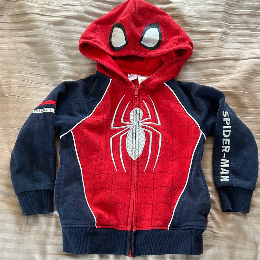 Marvel Spider-Man Zip Up Hoodie Size 5